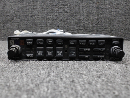 011-00401-10 Garmin GMA-340 Audio Selector Panel w Tray, Mods (Volts: 11-33)