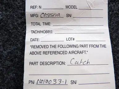 1610033-1 Cessna Catch Assembly (JC)