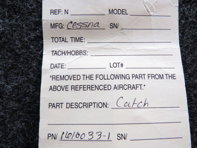 1610033-1 Cessna Catch Assembly (JC)