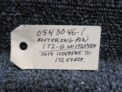 0543046-1 Cessna 172G Metering Pin