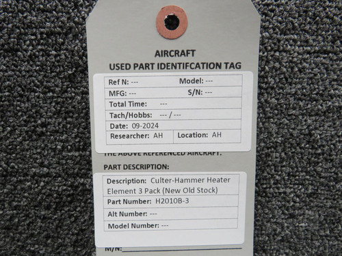 H2010B-3 Culter-Hammer Heater Element 3 Pack (New Old Stock) For Sale