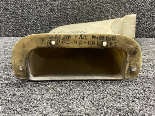 5412103-26-526 Lear Jet 55 Dorsal Fin Air Intake Duct RH