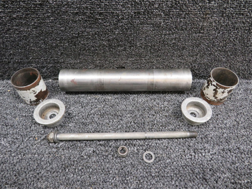 86062-086 Piper PA-30 Landing Gear Wheel Axle Tube Assembly w Spacers & Ferrules
