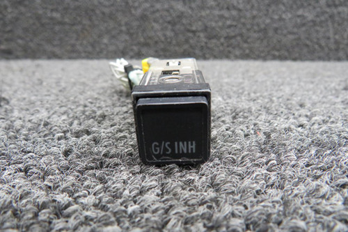 Aerospace Optics M22885-1084412B Aerospace Optics INHIBIT GSINH Push Button Illuminated Switch 