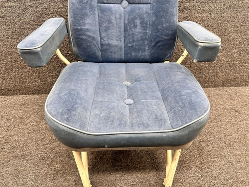 Cessna Aircraft Parts 5091402-1 Cessna 411 Passenger Rear Facing Seat Assembly (Rails: 12.75”) 