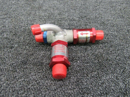 488-343, 492-181 Wing Pressurization Tee with Check Valves BAS Part Sales | Airplane Parts