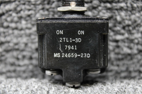 Cutler-Hammer MS24659-27E Locking Toggle Switch - Panel Mount, AC/DC, Screw Terminal