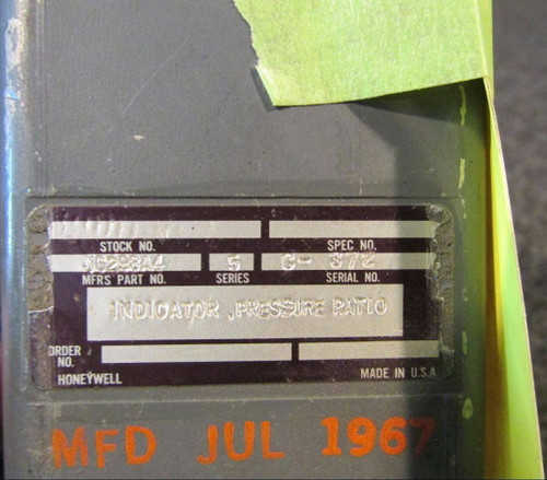 J6298A4 Honeywill Pressure Ratio Indicator (CORE)