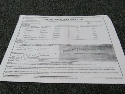 70043-002 Cirrus SR20/22 Cap Handle Kit SB20-95-04 W/ 8130 (SA)