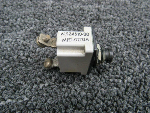 7271-8-20 Klixon Push Breaker Switch (20 Amps)