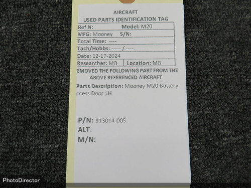 913014-005 Mooney M20 Battery Access Door LH