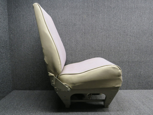 169-534024-601 Beechcraft B23 Pilot Seat Assembly (Rails: 9”) (Worn, Rip)