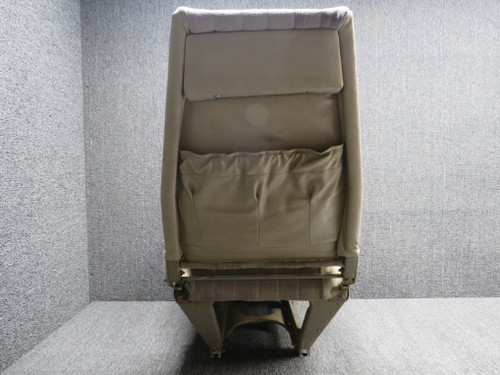 169-534024-602 Beechcraft B23 Co-Pilot Seat Assembly (Rails: 9”) (Worn, Rip)