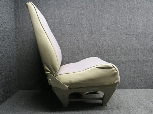 169-534024-602 Beechcraft B23 Co-Pilot Seat Assembly (Rails: 9”) (Worn, Rip)