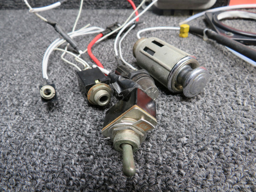 1968 Beechcraft B23 Goodie Bag with Relay, Switch, Lighter, Mic Jacks, Pulleys