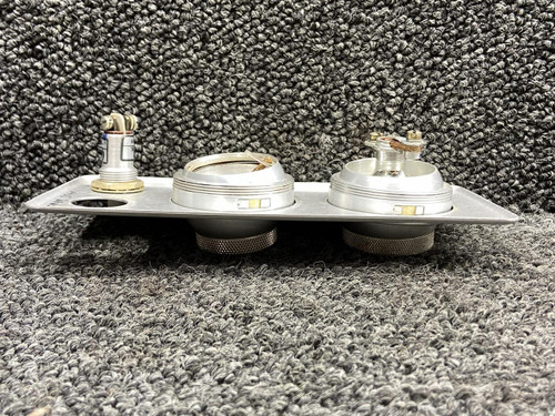 Wemac 1945, 2394-1, 2393 Wemac Overhead Escutcheon Cover LH w Vent, Light & Switch 