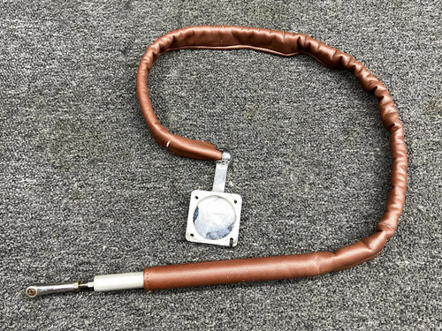 Cessna Aircraft Parts 5111508-31, 5111508-53 Cessna 414 Lower, Aft Cabin Door Cable Bracket w Cable 