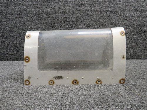 0523115 Cessna 150 Landing Light Window Assembly (Scratched Plexiglass)