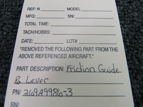 269A9986-3 Friction Guide and Lever with 8130-3