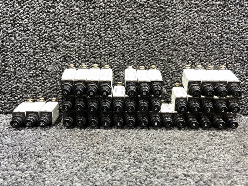 7277-2 Klixon Push To Reset Circuit Breaker Set (Amps: 2,3,5,7.5,10,15,20)