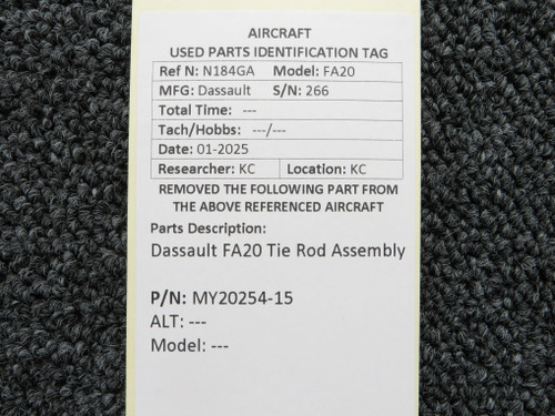 MY20254-15 Dassault FA20 Tie Rod Assembly For Sale