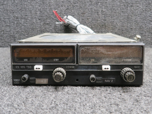 069-1025-01 King Radio KX-165 VHF Comm-Nav Receiver w Tray & Glideslope (14V)