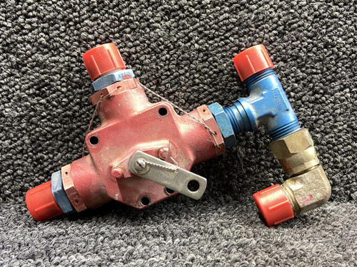 3847-00-5 (Alt: 491-960) Dukes 3-Way Fuel Selector Valve Assy LH,RH