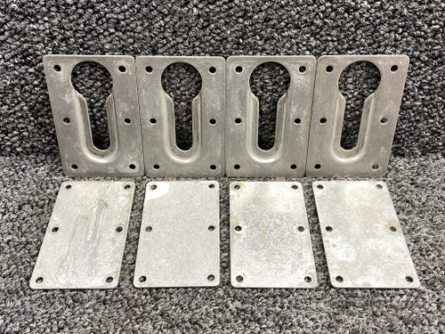 99141-003 Piper PA34-220T Center Seat Forward Leg Attach Plate Set of 4