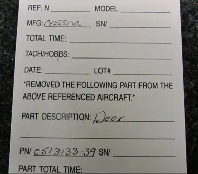 0513133-39 Cessna Door (JC)