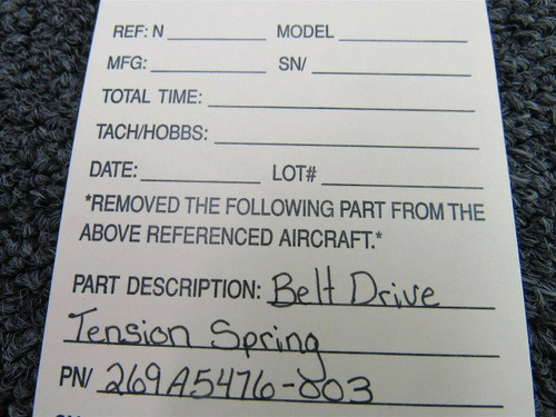 269A5476-003 Belt Drive Tension Spring