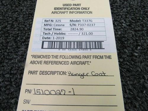 1510027-1 Cessna T337G Hanger Assembly Coat