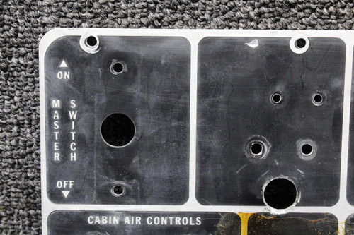 Piper Aircraft Parts 16313-000 Piper PA23-250 Heater Panel Placard 