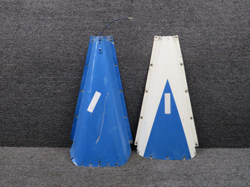 Cessna Aircraft Parts 5012100-3, 5012100-4 Cessna 411 Upper and Lower Stinger Cover Assembly (Worn) 