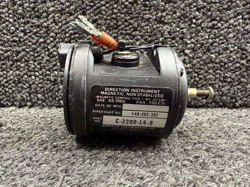 Airpath Instruments C-2200-L4-B Airpath Magnetic Compass Indicator, Lighted (No Case) 