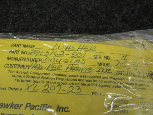 2913162-501 Douglas DC-9 Washer Assembly W/ Serviceable Tag (SA)
