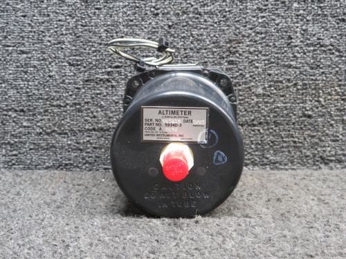 5934D-3 United Instruments Altimeter Indicator (Lighted, Code: A.249G)