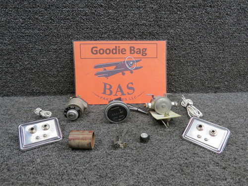 Piper PA28R-200 Goodie Bag with Mic Jacks, Starter, Hobbs Meter, etc.