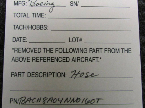 BACH8A04NN0160T Boeing Hose Assembly (SA)
