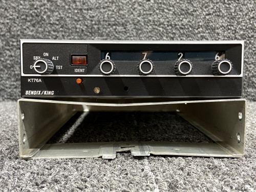 066-1062-00 Bendix King KT-76A ATC Transponder w Tray & Mods (14V)