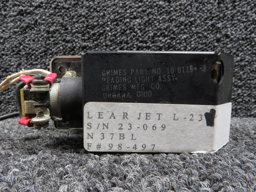 LearJet 10-0115-3 Learjet L-23 Grimes Reading Light Assembly (28V) LH 