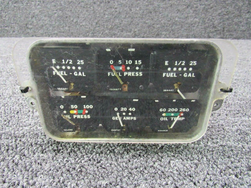63922-002 Piper PA28-150 Instruments Gauge Cluster Assembly (Volts: 14) BAS Part Sales | Airplane Parts