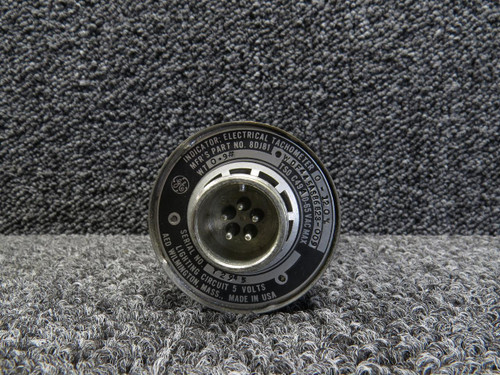 General Electric 8DJ81-WDF4 (Alt: 45AS86823-009) GE Electrical Tachometer Indicator 