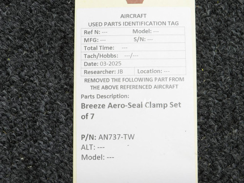 Breeze AN737-TW Breeze Aero-Seal Clamp Set of 7 