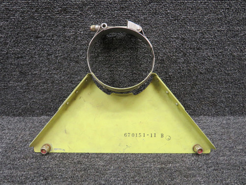670151-11B Piper Oxygen Cylinder Bracket Assembly (Pulled Rivets)