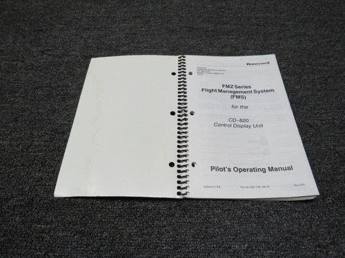 Honeywell A28-1146-149-00 Honeywell 2000 FMZ Series FMS Pilots Operating Manual 