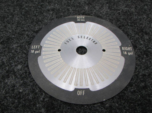 0500246-4 Cessna Fuel Selector Placard (NEW) (SA) BAS Part Sales | Airplane Parts