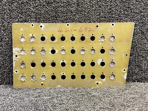 5818121-29 Cessna 421C Co-Pilot Circuit Breaker Panel Cover (No Breakers)