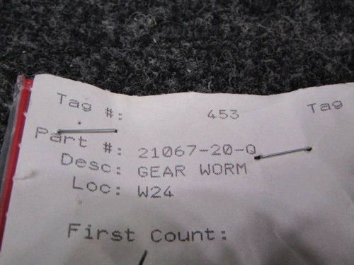 21067-20 Worm Gear (New Old Stock) (SA)