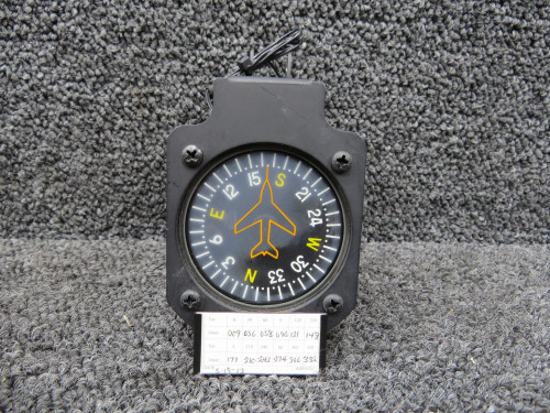 PAI-700 Precision Aviation Vertical Card Magnetic Compass w Mount (Lighted)