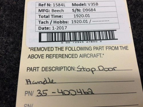 35-400462 Beech V35B Stop Door Handle